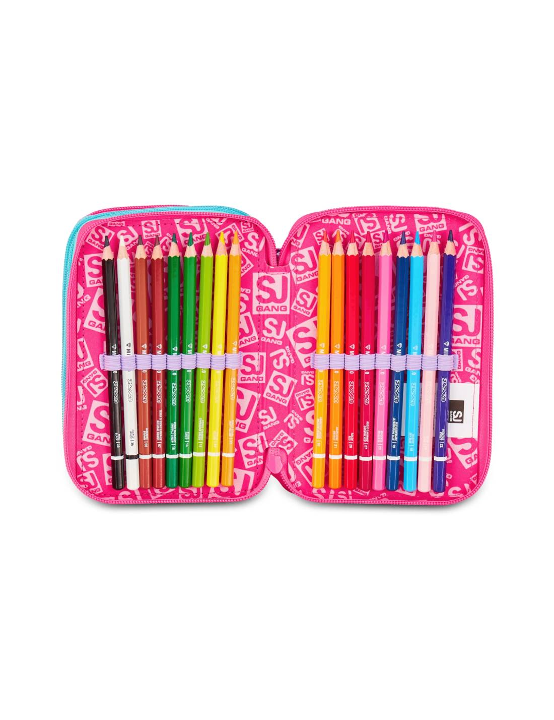 Astuccio Completo 3 Zip Seven Sj Gang Plushy Rabbit
