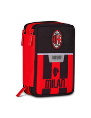 Astuccio Completo 3 Zip Milan Kick And Score