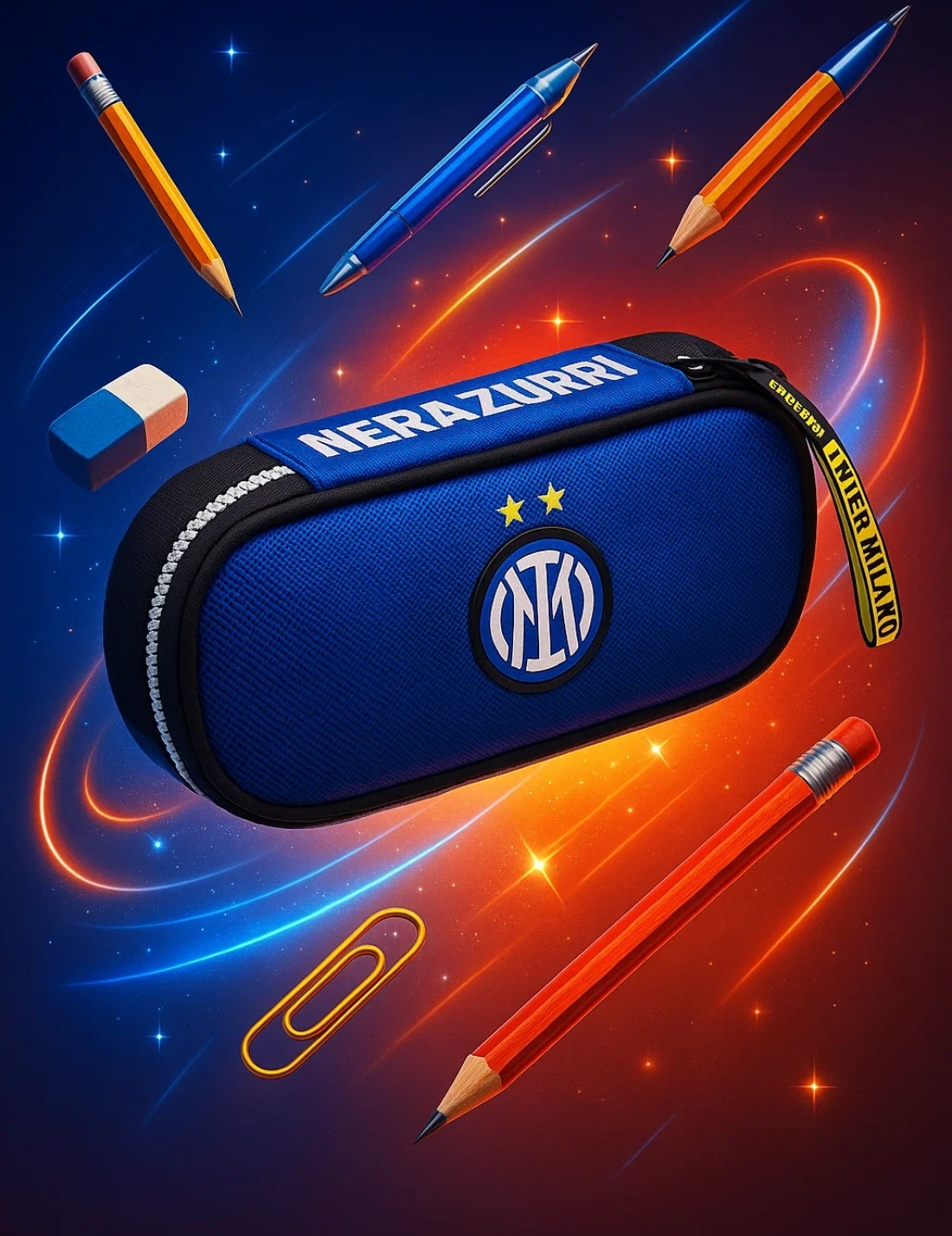 Astuccio Portapenne Ovale Seven Round Plus Inter
