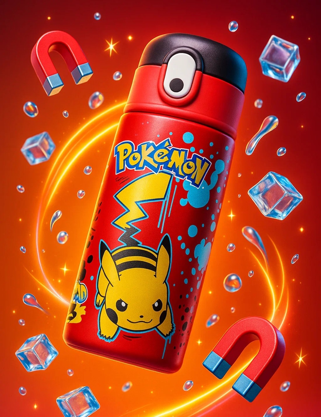 Borraccia In Acciaio Inox Seven Pokémon Pikachu 460ml