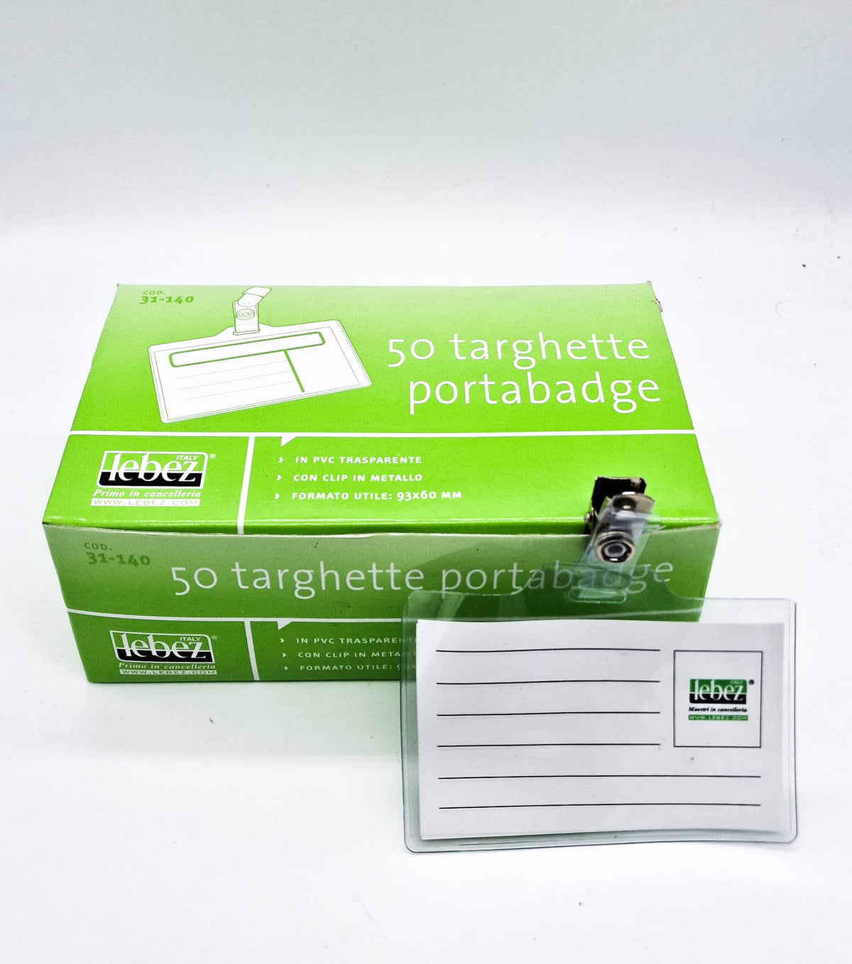 Lebez Portabadge 93x60mm Con Clip