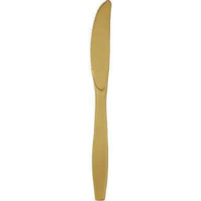 Coltelli in Plastica Oro set. 12pz. Lavabili