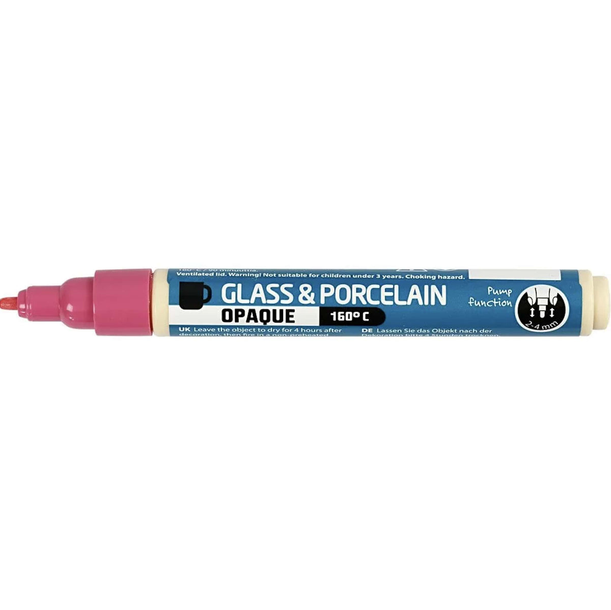 CC Hobby Penna Per Vetro E Porcellana Rosa 2-4mm