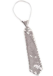 Cravatta Paillettes Argento