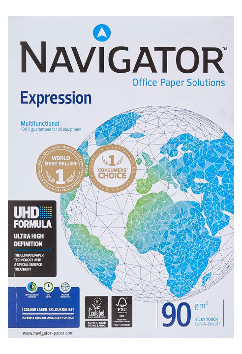 Risma Di 500 Fogli A4 Per Stampa Navigator 90g