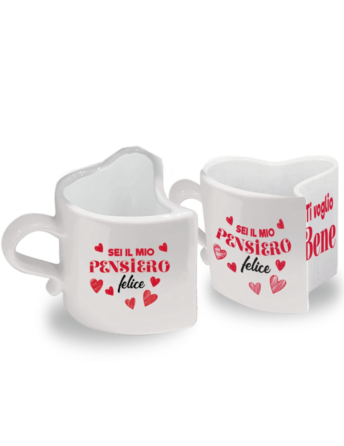 Set 2 Tazzine Da Caffè San Valentino Cuore