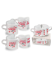 Set 2 Tazzine Da Caffè San Valentino Cuore