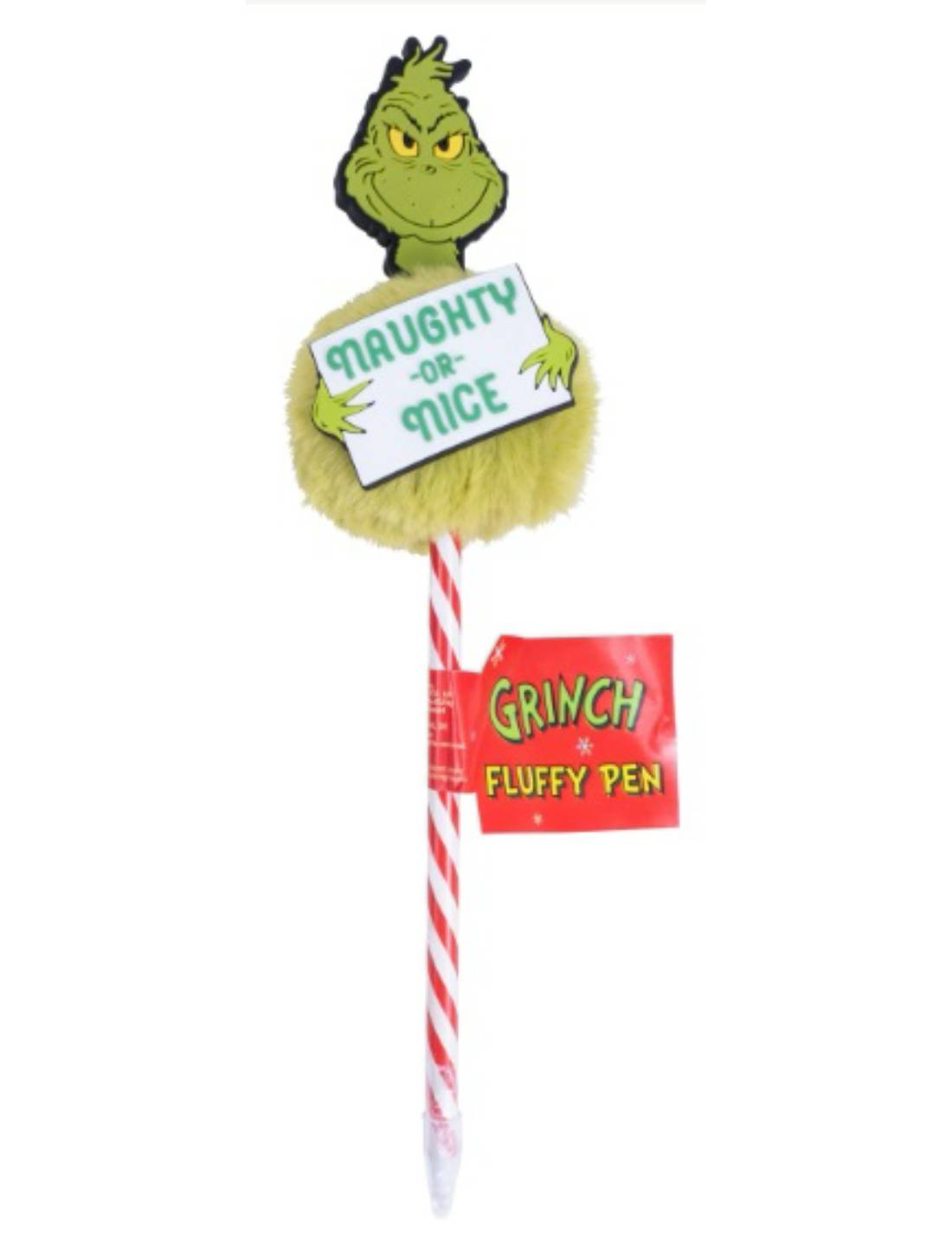 Penna Grinch Natalizia Con Pon Pon