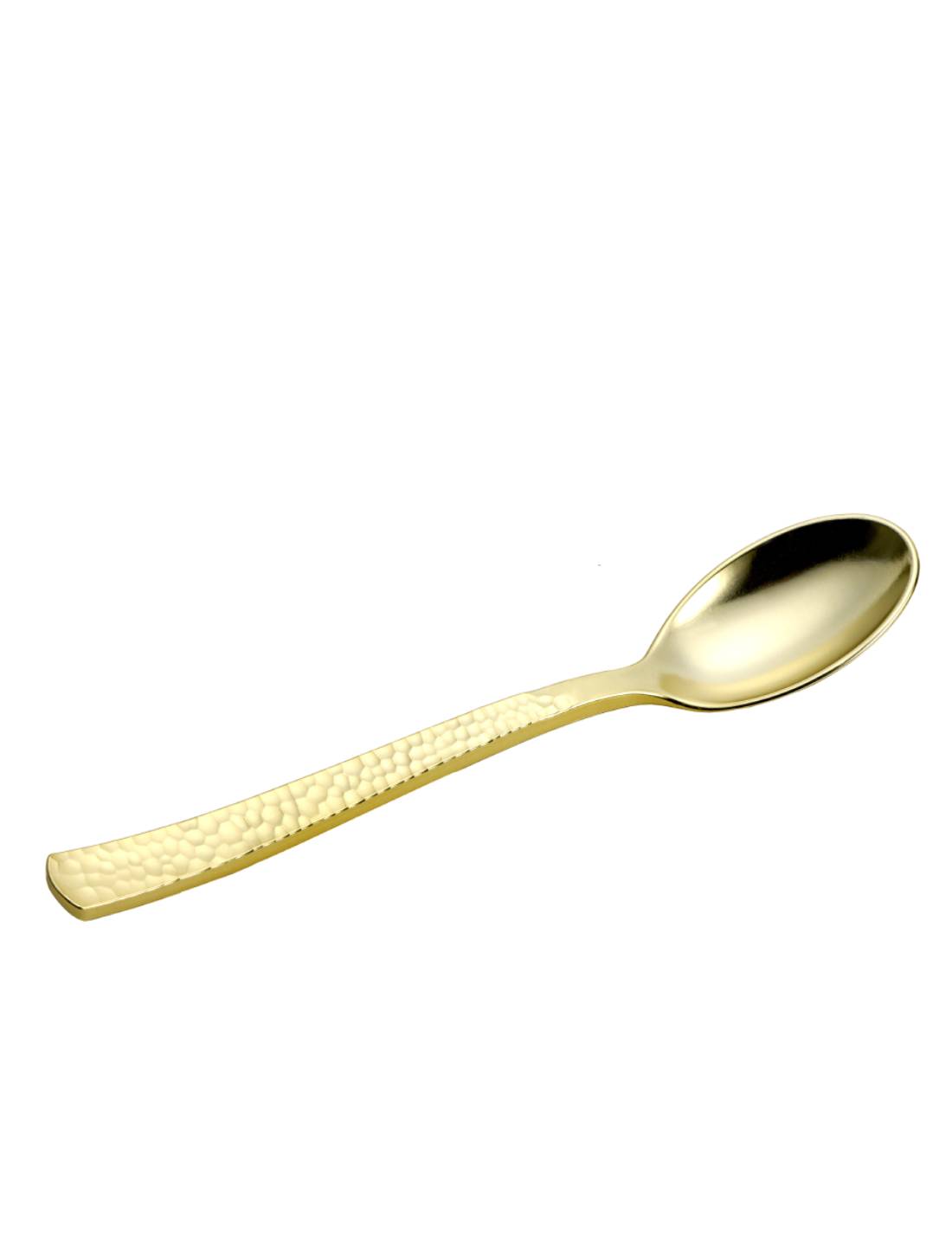 Set 20pz Cucchiai In Plastica Dorati 17cm