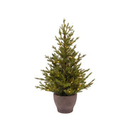 Albero Di Natale 90 cm Nordman Con Base E MicroLed