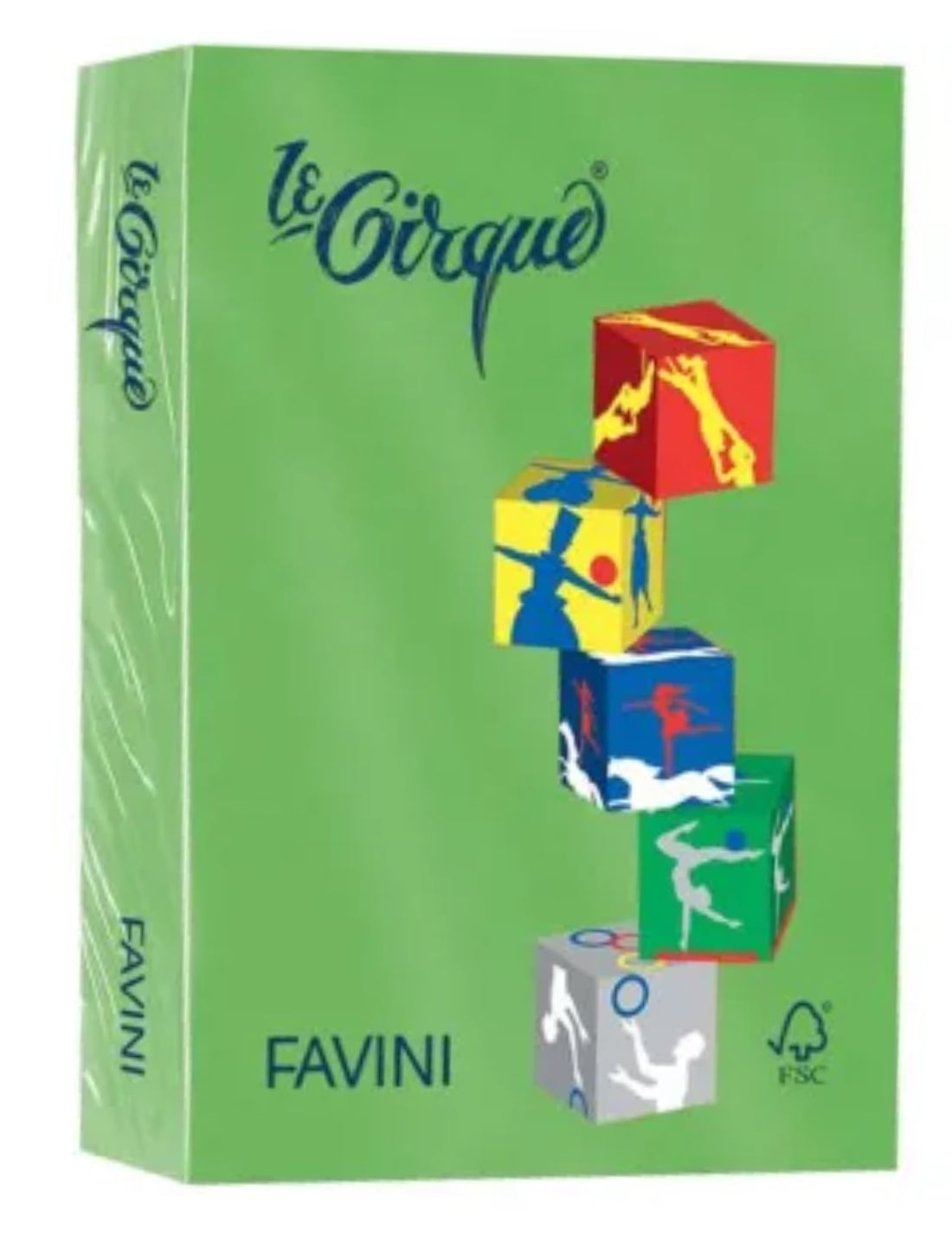 Risma Di Carta Colorata Favini Le Cirque A4 Verde Prato 80g 500 Fogli