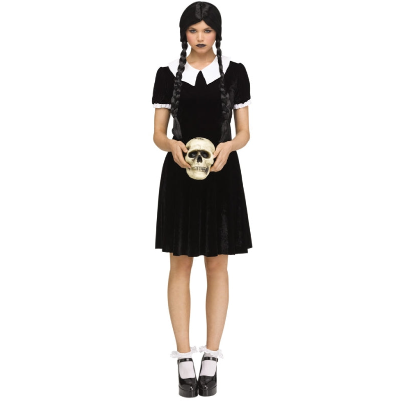 Costume Halloween Adulto Mercoledì Addams