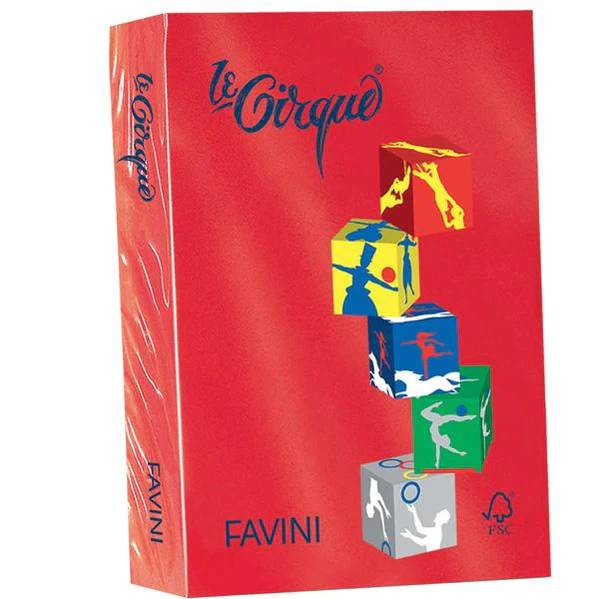 Carta Lecirque A4 160gr 250fg Rosso Scarlatto Favini