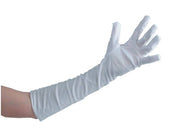 Guanti Lunghi Elasticizzati Bianchi 50cm