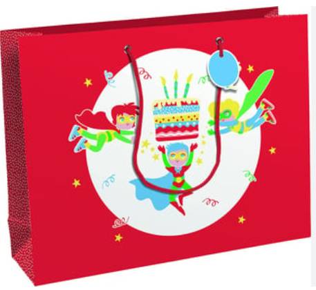 Busta Regalo Compleanno Per Bambini Rossa