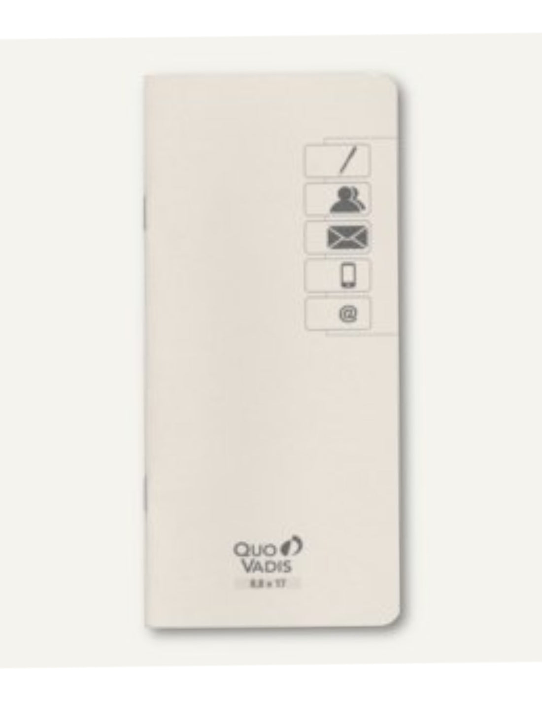 Quo Vadis Rubrica Telefonica Carta Avorio 9x17cm