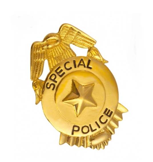 Distintivo F.B.I Metallo Oro