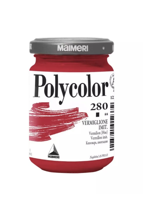 Polycolor 323 Maimeri Vermiglione Imitazione Tempera Vinilica 140ml