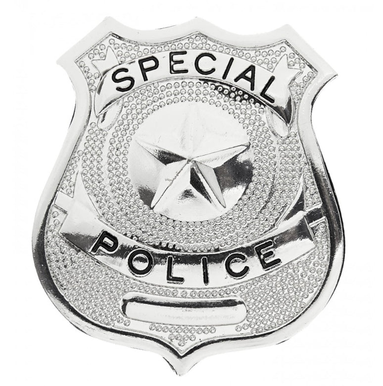 Distintivo Polizia In Metallo Accessori Halloween E Carnevale