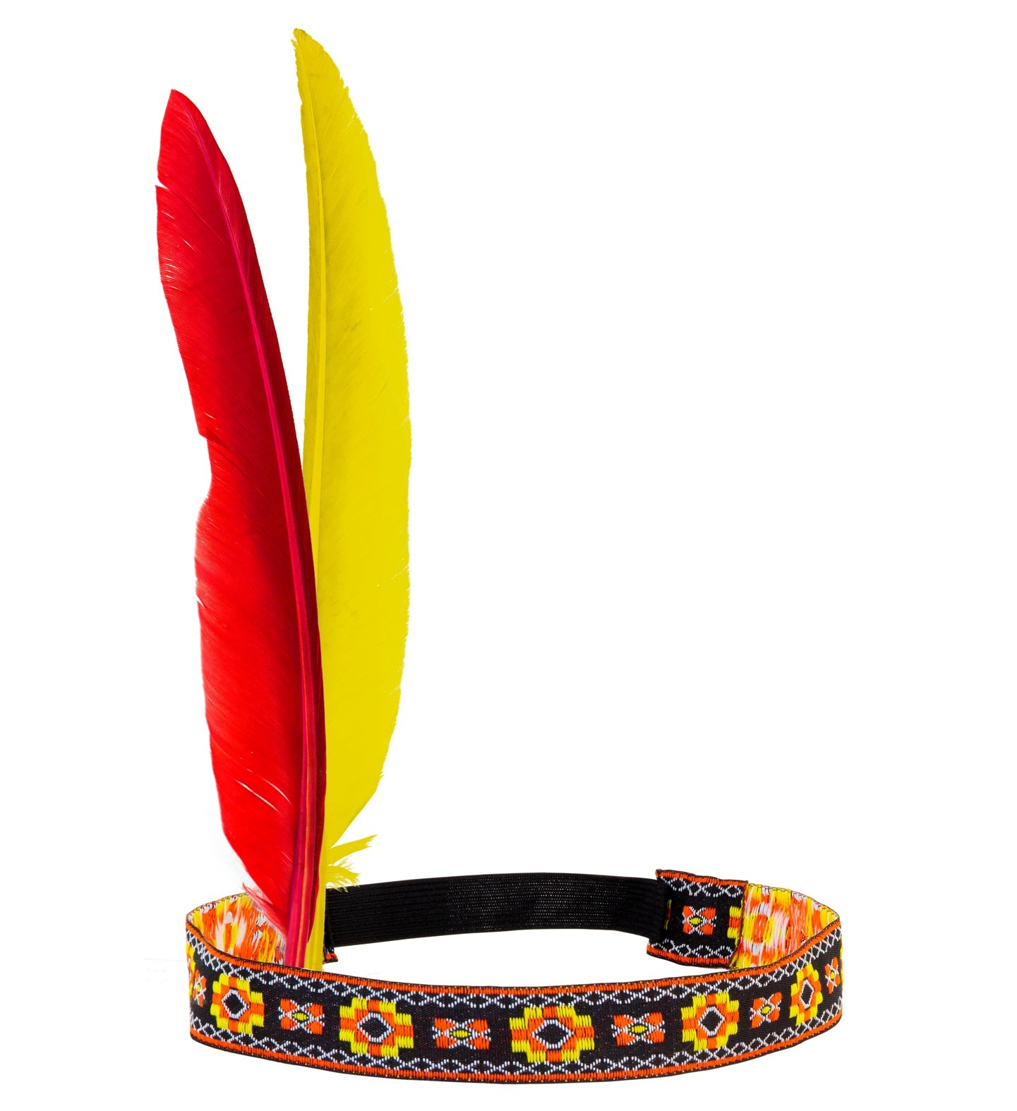 Fascia Indiano Con 2 Piume Accessori Carnevale/Halloween