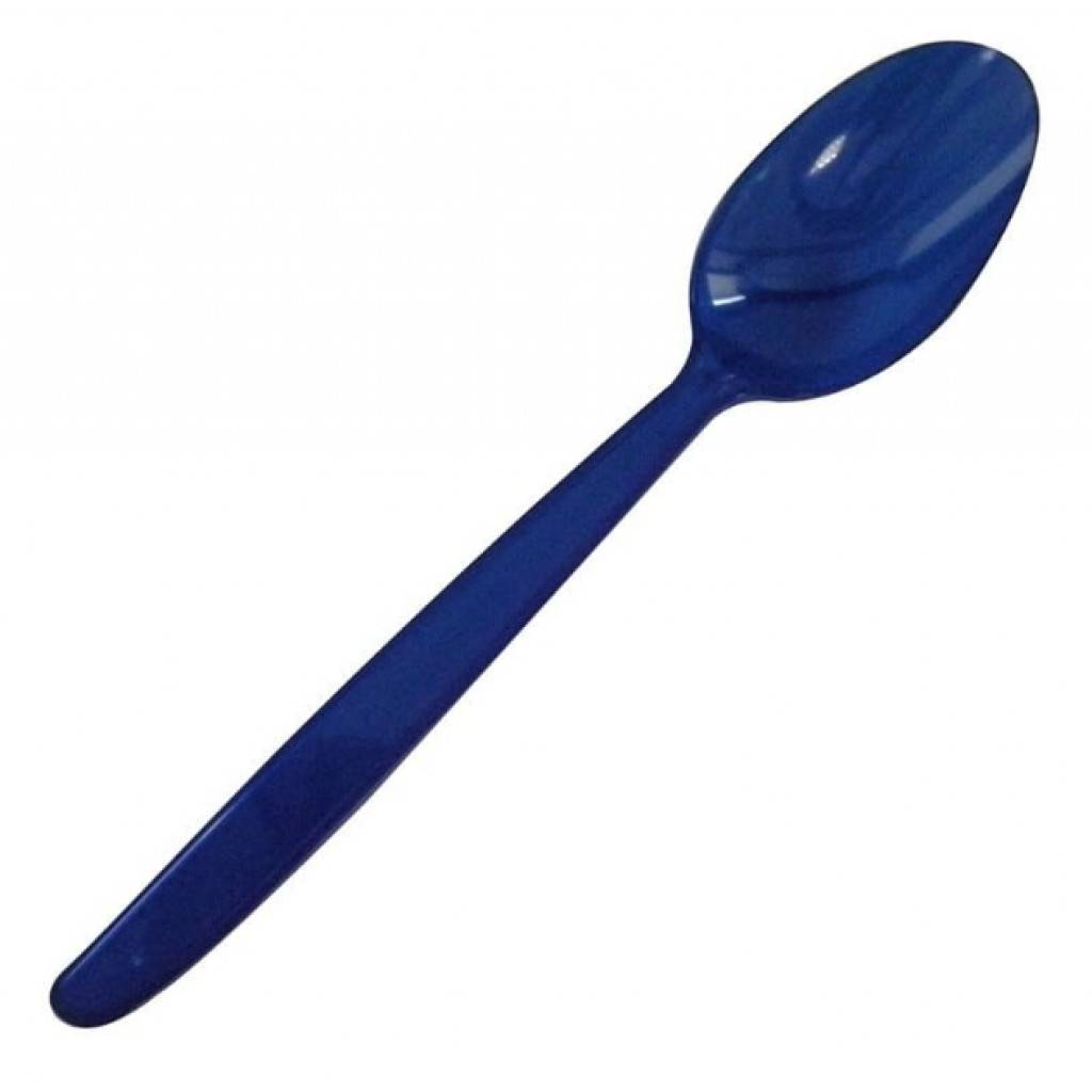 Cucchiai in Plastica Blu Scuro Set.10pz.