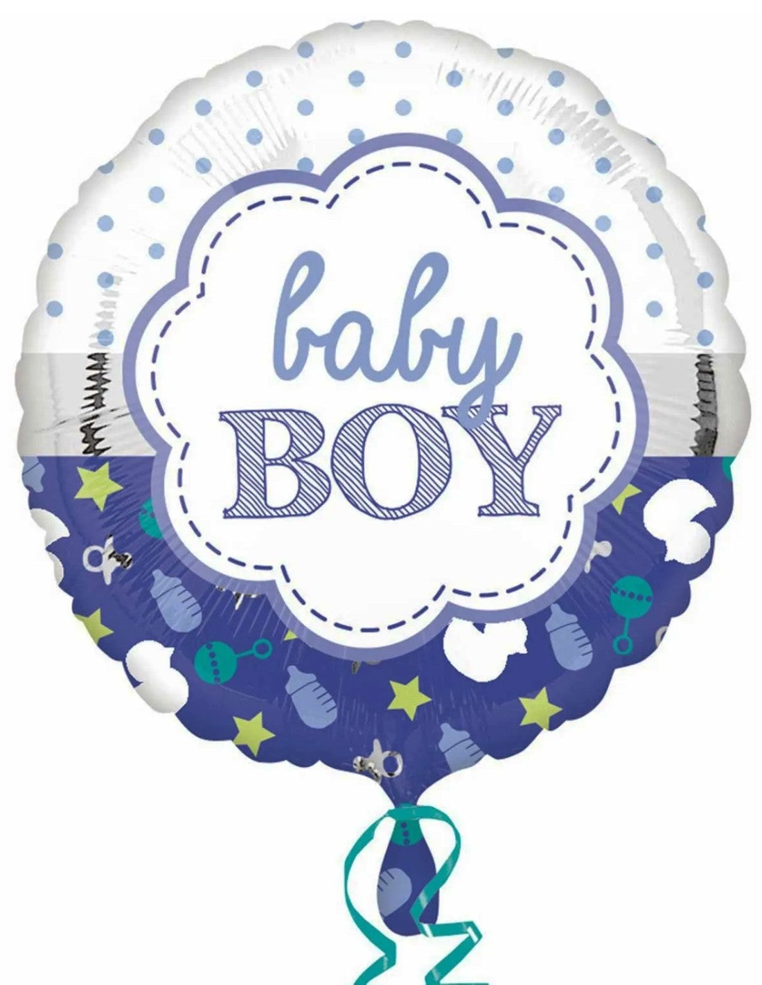 Palloncino Per Feste Baby Boy 17" 43cm Mylar