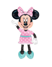 Palloncino Metalfoil Rosa Disney Minnie Sagomato 54" 137cm