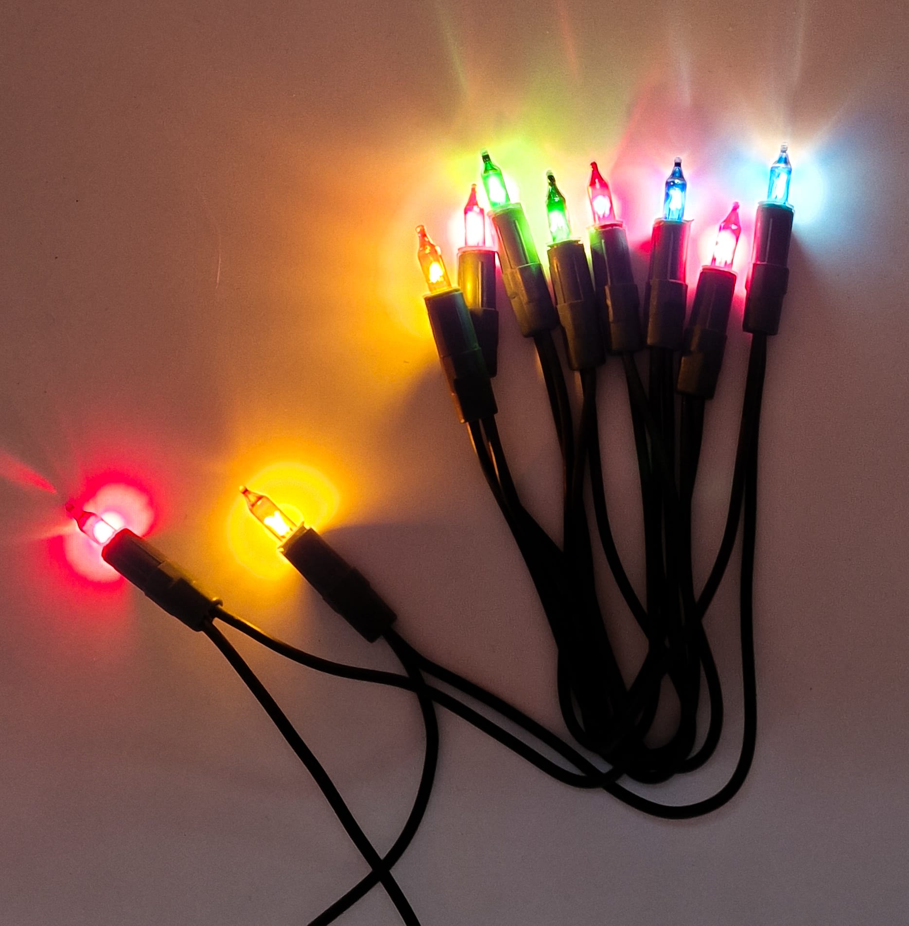 Serie Luci Natale 10 Led Luci Multicolore