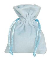 Sacchetto Velluto Azzurro 9X12cm
