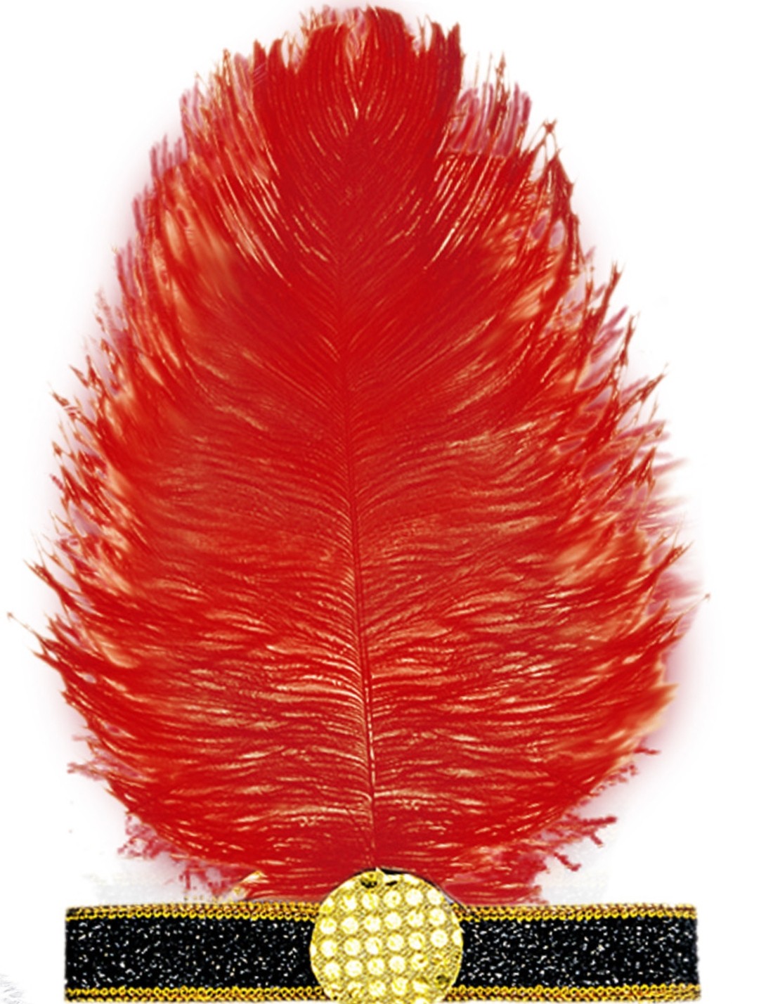 Fascia Charleston Con Piuma Carnevale