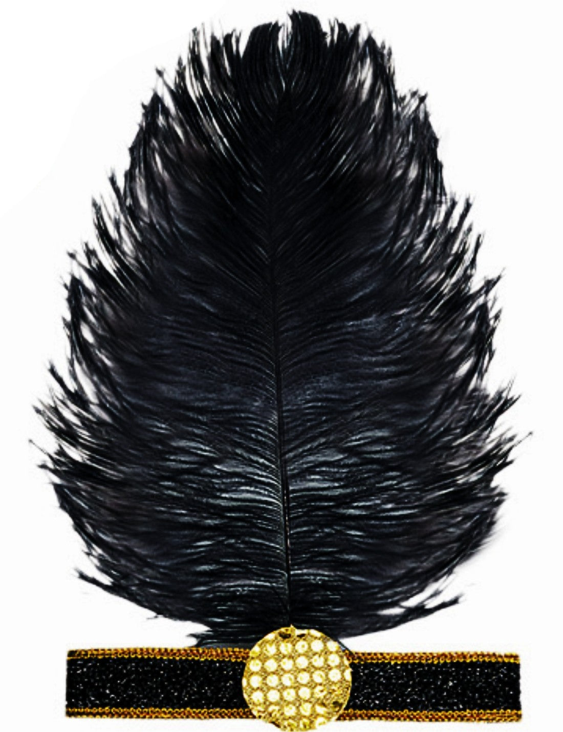 Fascia Charleston Con Piuma Carnevale