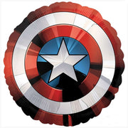Palloncino Metalfoil Marvel Avengers Scudo Captain America Sagomato 28" 71cm