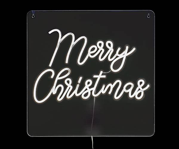 Scritta Natalizia Neon "Merry Christmas"