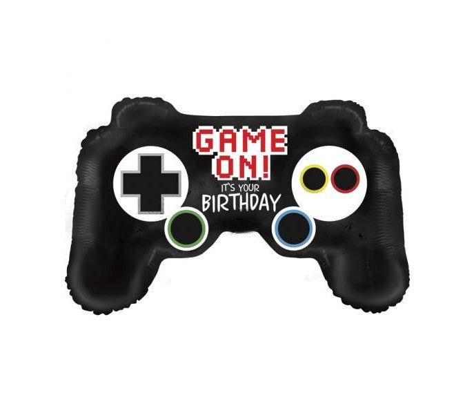 Palloncino Metalfoil Game On Controller Sagomato 36" 91cm