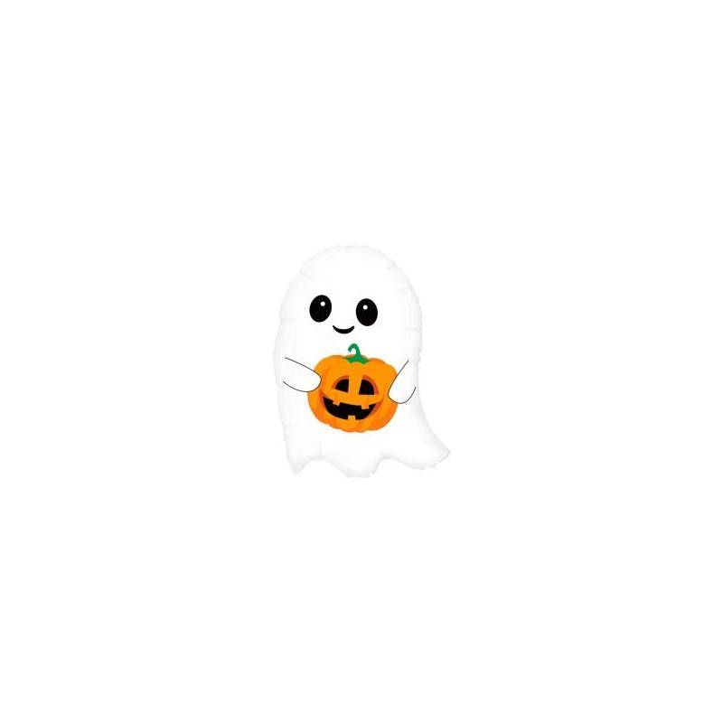 Palloncino ad Elio Fantasmino con Zucca 26" Halloween