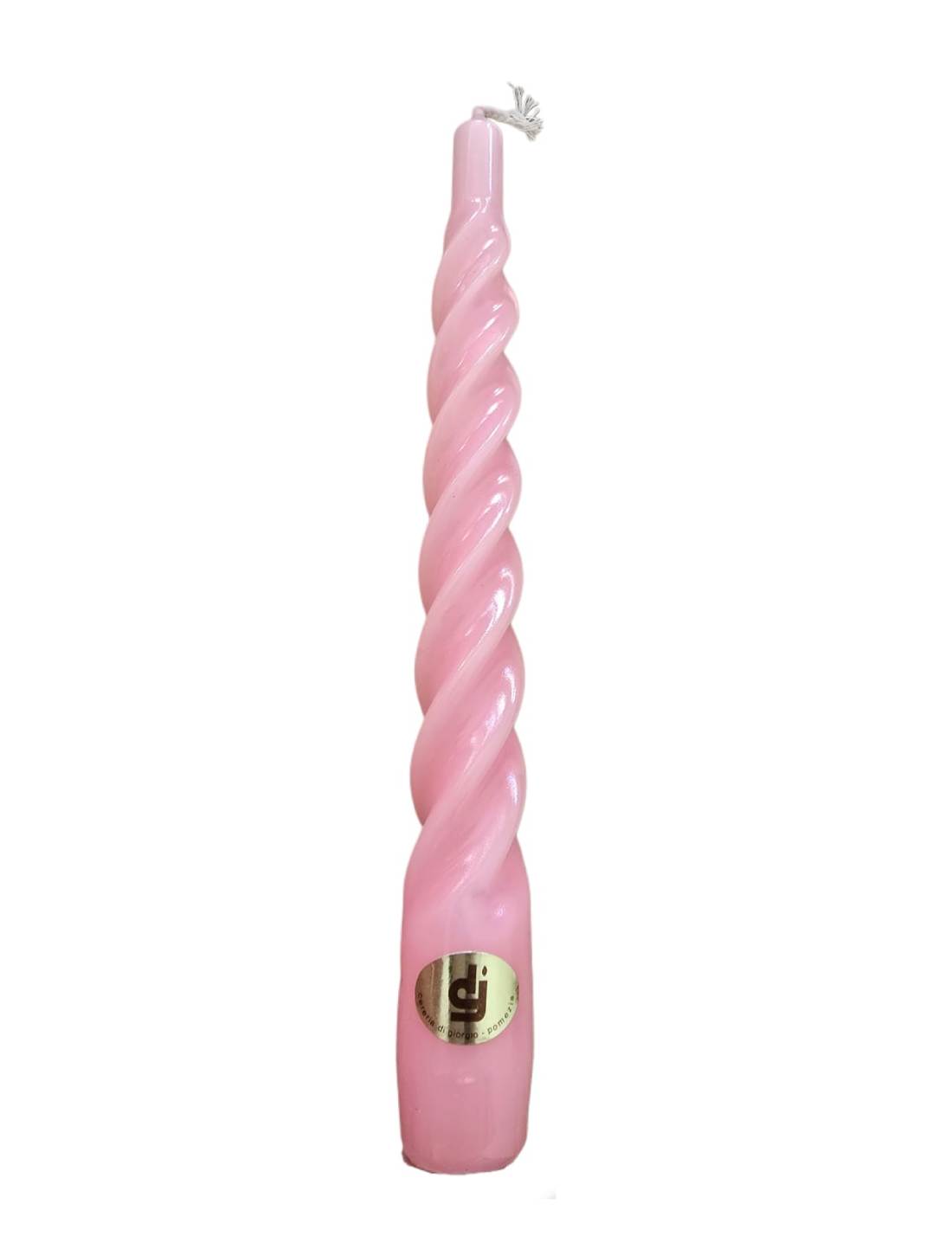 Candela Ornamentale Spirale In Cera 20cm