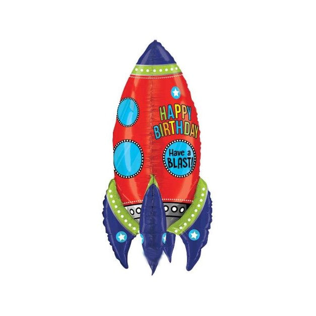 Palloncino In Foil Razzo Spaziale Shuttle Sagomato 36" 91cm