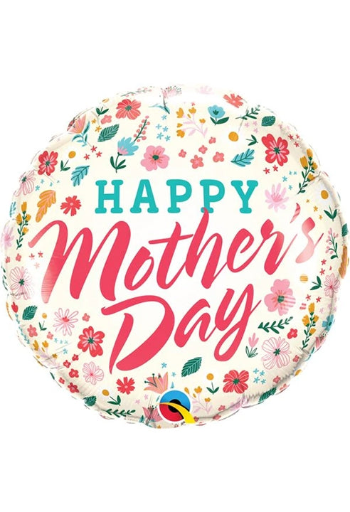 Palloncino In Foil Bubble Happy Mother's Day 18" 45cm