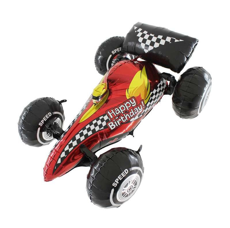 Palloncino Metalfoil Auto Da Corsa Formula 1 Rossa Sagomata 36" 92cm