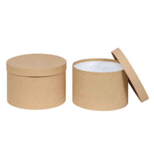 Scatola Regalo Cappelliera Tonda Avana