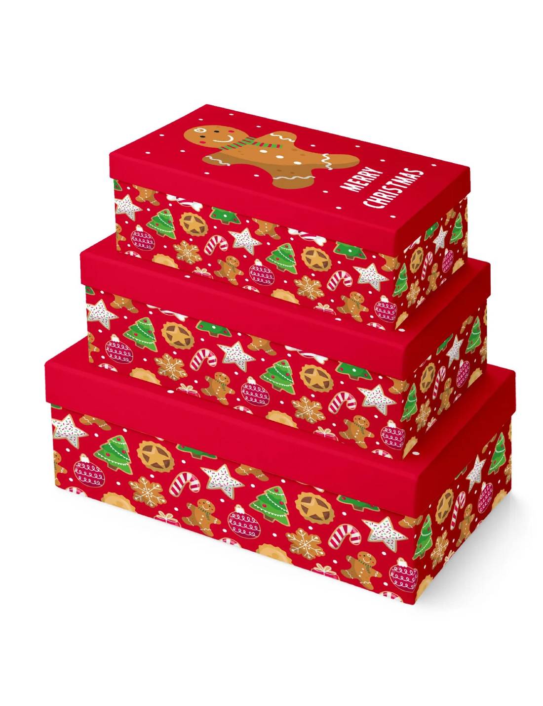 Scatola Regalo Natalizia Pan Di Zenzero