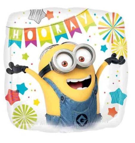 Palloncino Compleanno Minions 18" 45cm
