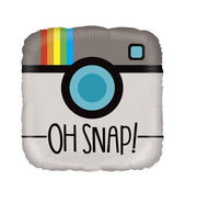 Palloncino Metalfoil Oh Snap Logo 18" 46cm