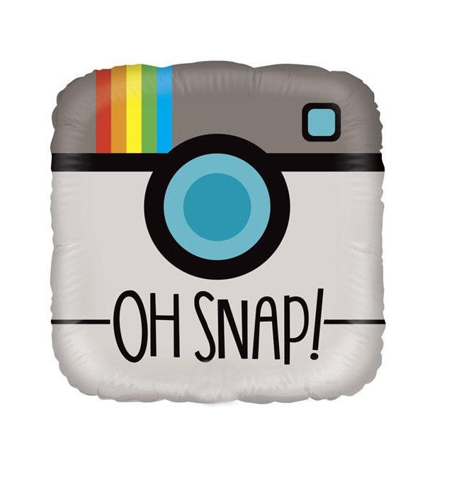 Palloncino Metalfoil Oh Snap Logo 18" 46cm