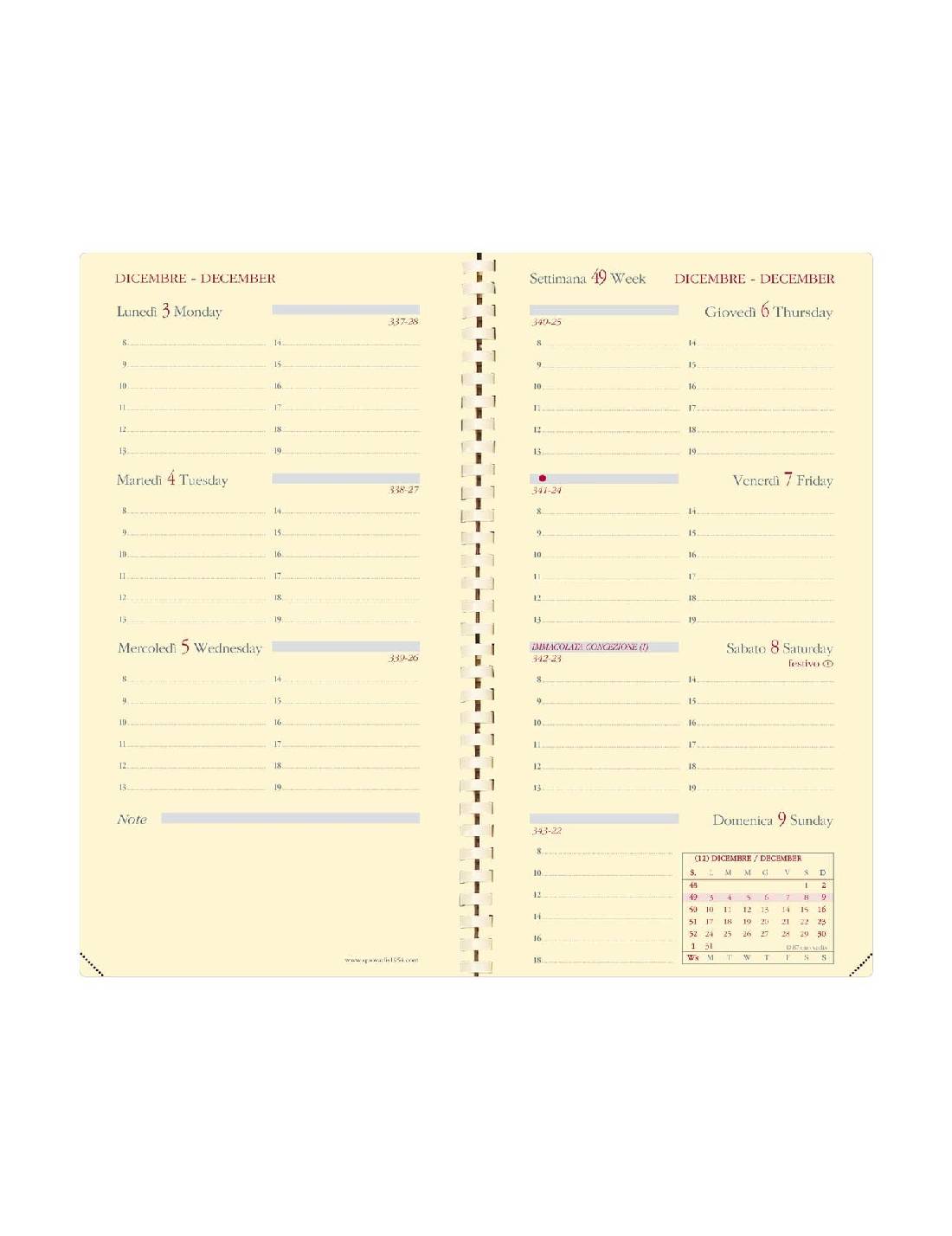 Ricambio Per Agenda Settimanale 13 Mesi 2026 Quo Vadis Planorizon S Prestige