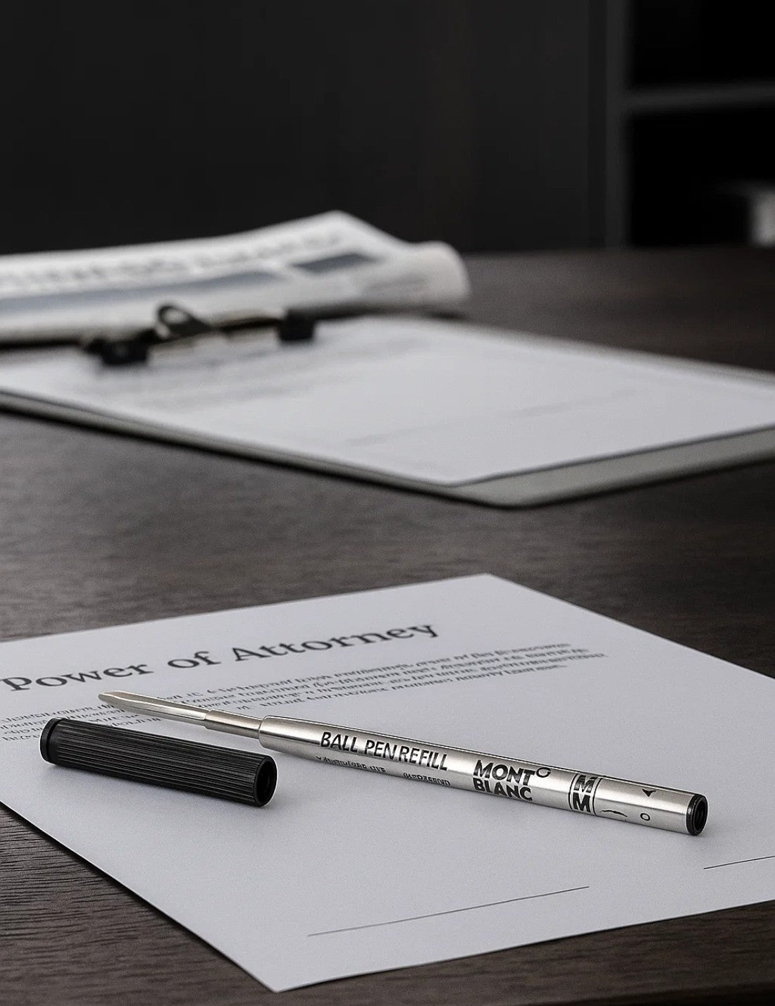 Refill Ballpoint Pen Mont Blanc Per Penna A Sfera Nero