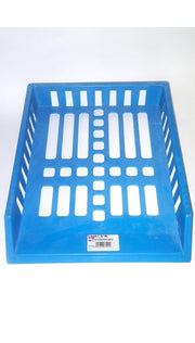 Portacorrispondenze Organizer Da Scrivania In Plastica Blu