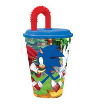 Bicchiere con Cannuccia Sonic in Plastica