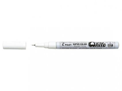 Pilot Pennarello Marker Super Color Punta Fine Bianca