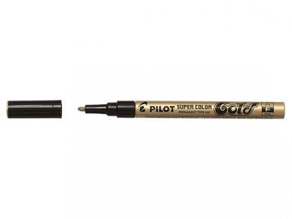 Pilot Pennarello Marker Super Color Punta Fine Oro